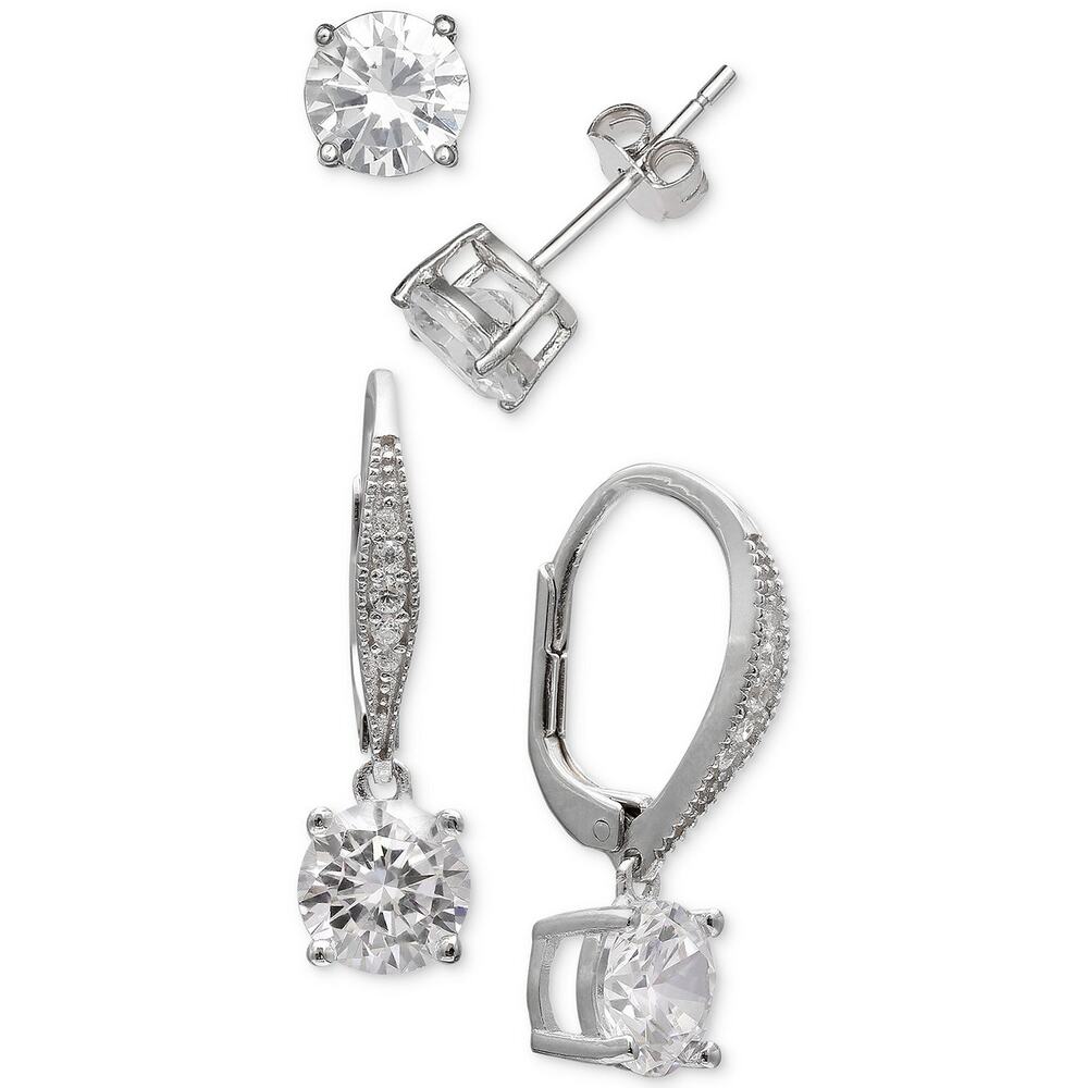 Giani Bernini 2-Pc. Cubic Zirconia Earring Set in Sterling Silver NEW